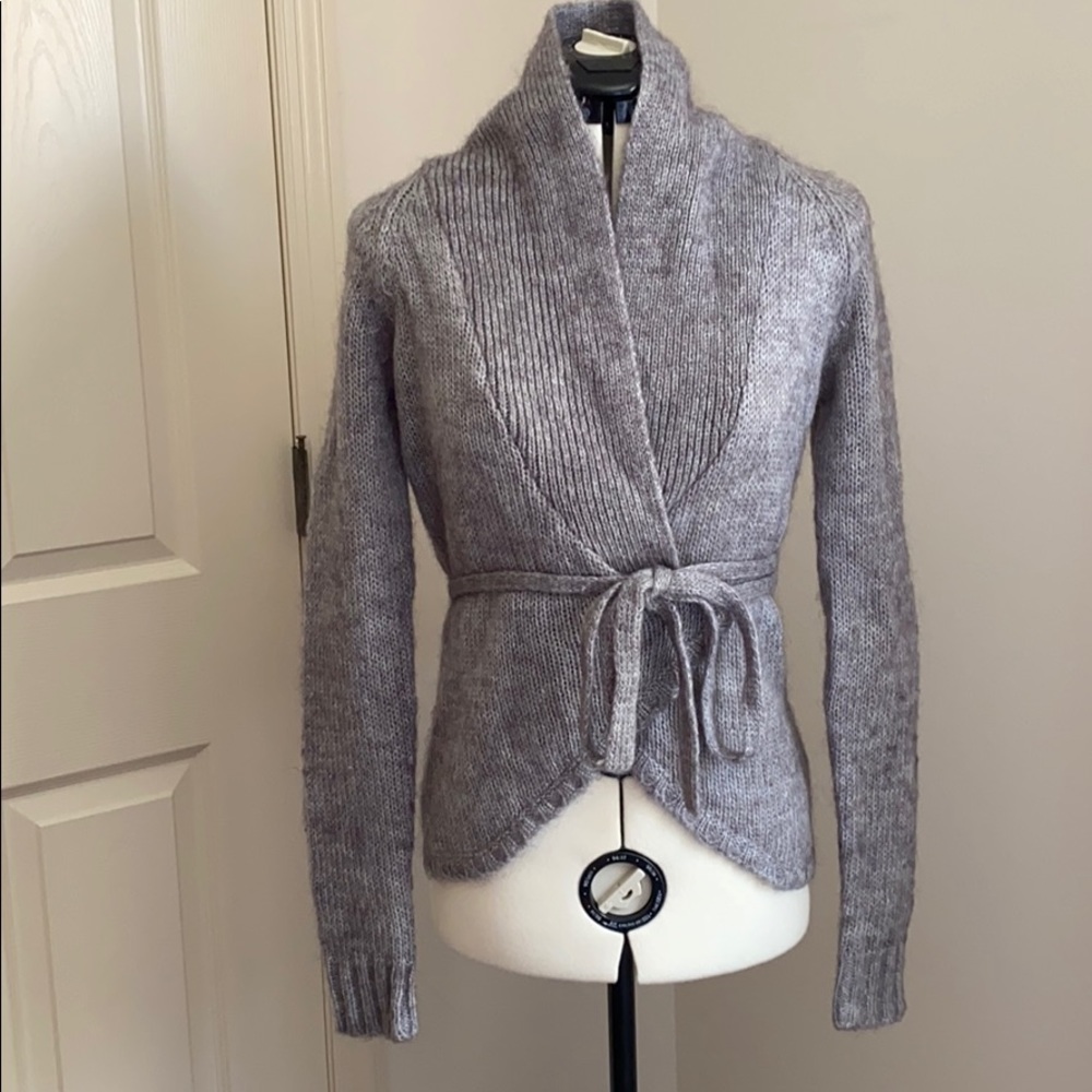 H&M women’s gray wrap sweater